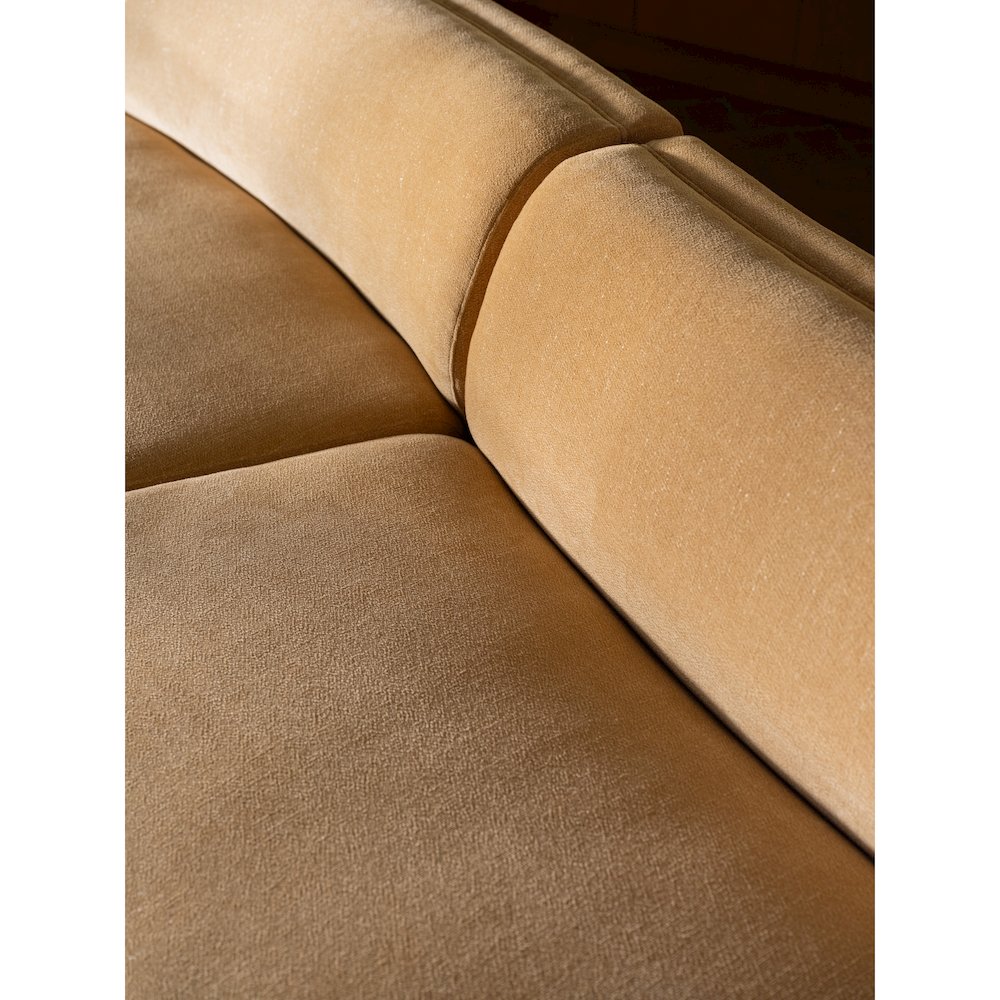 Naomi Concave Sofa Golden Yellow