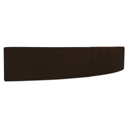 Naomi 2 Piece Concave Modular Sectional Dark Brown