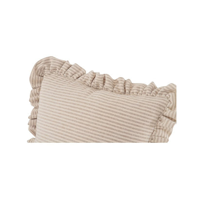 Betty 20 Inch Cushion Beige Stripe