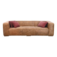 Brown Faux Leather Couch, Midcentury Modern Faux Leather Sofa Design
