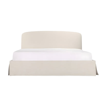 Queen Upholstered Storage Bed with Lift-Up Hydraulic Platform and Headboard