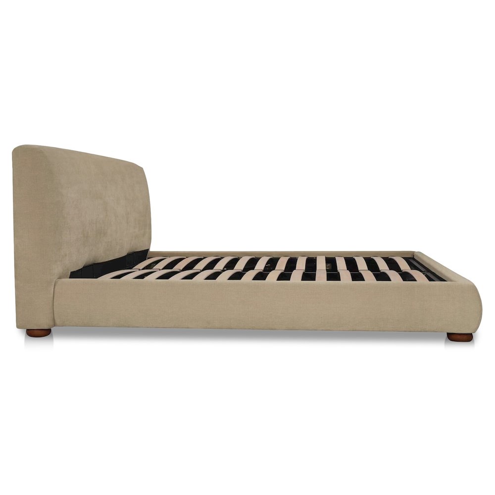 Beau Queen Storage Bed Warm Beige