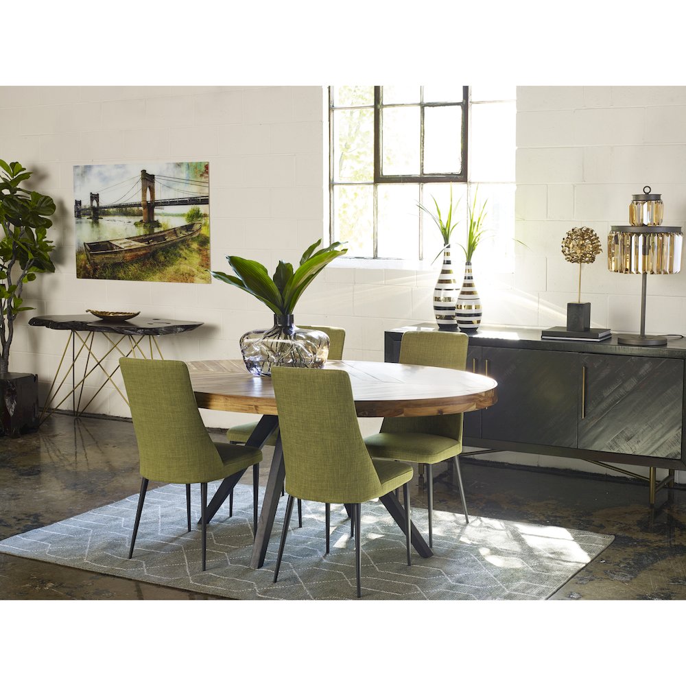 Parq Oval Dining Table Amber