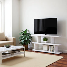 White Bookshelf – Small Wooden Bookshelf with 2 Tier Storage Shelves