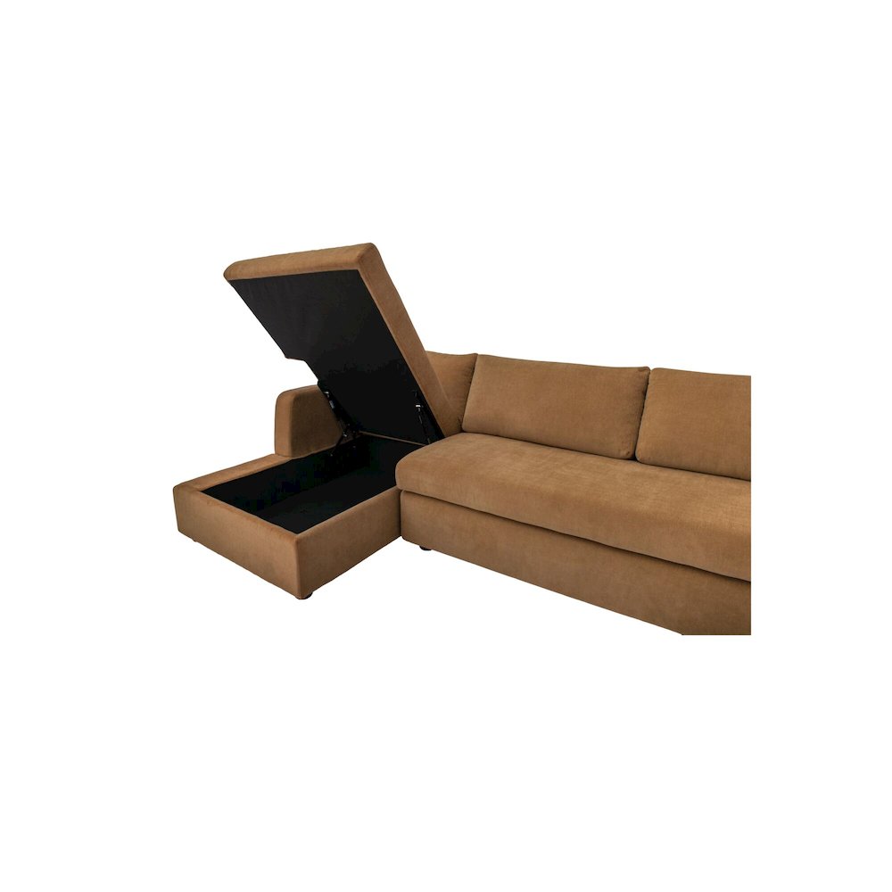 Burrow Sleeper Sectional With Storage Chaise Ginger Left