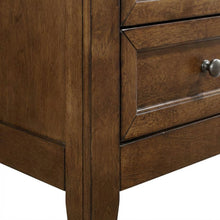 Transitional Wood Nightstand in Finish with 3 Drawers