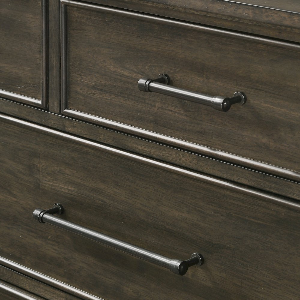 Hawthorne 6-Drawer Chest, Brushed Charcoal
