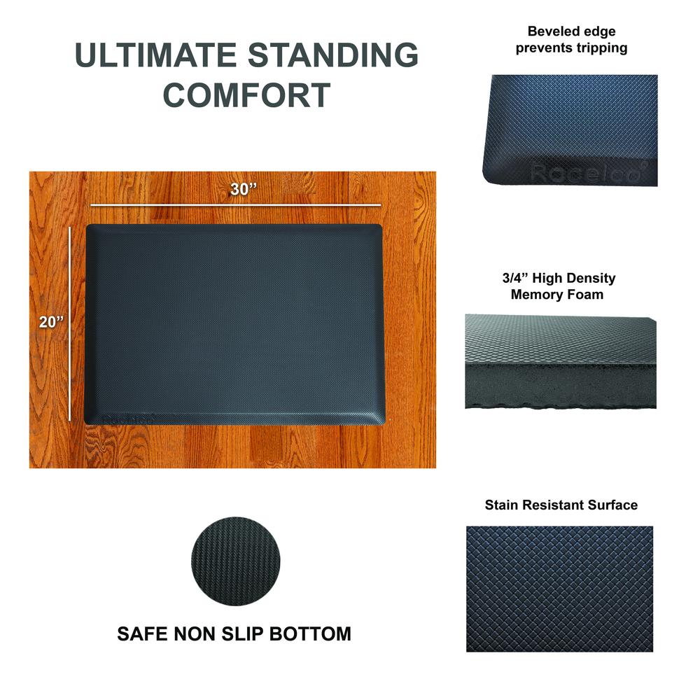 Rocelco 40" Height Adjustable Standing Desk Converter