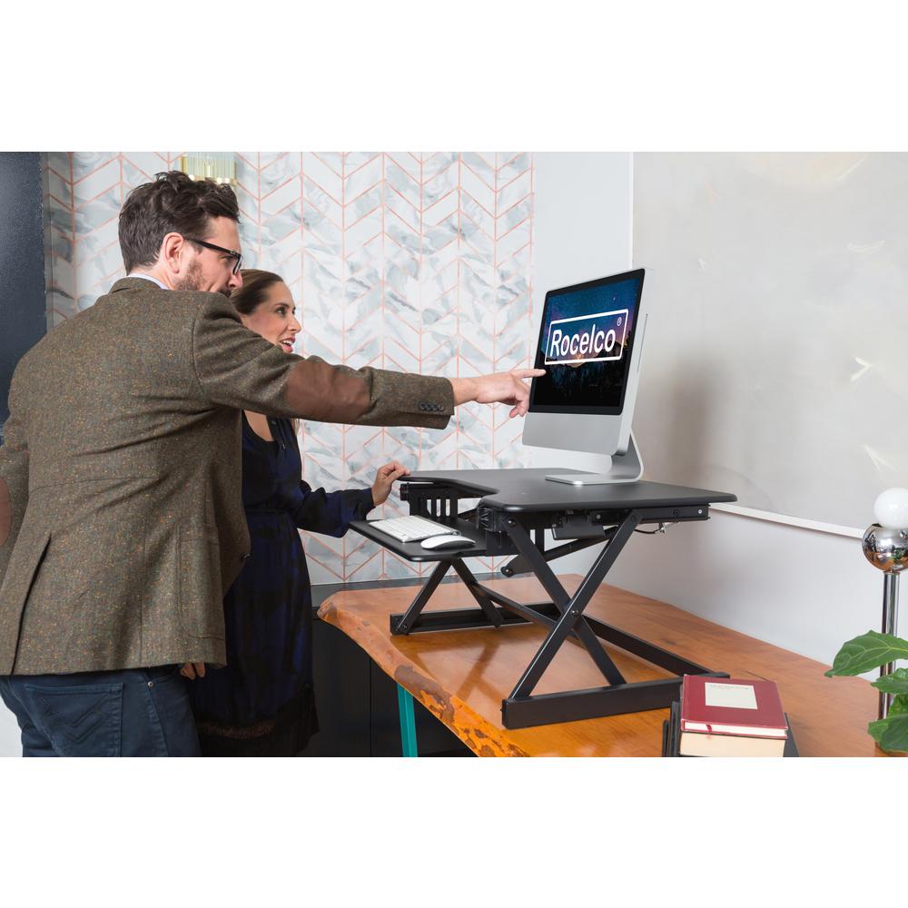 Rocelco 40" Large Height Adjustable Standing Desk
