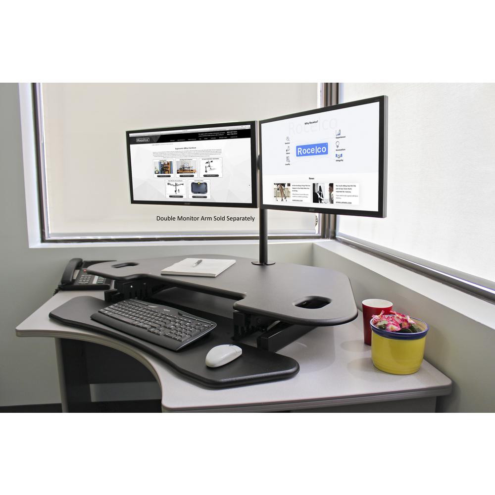 Rocelco 46" Height Adjustable Corner Standing Desk