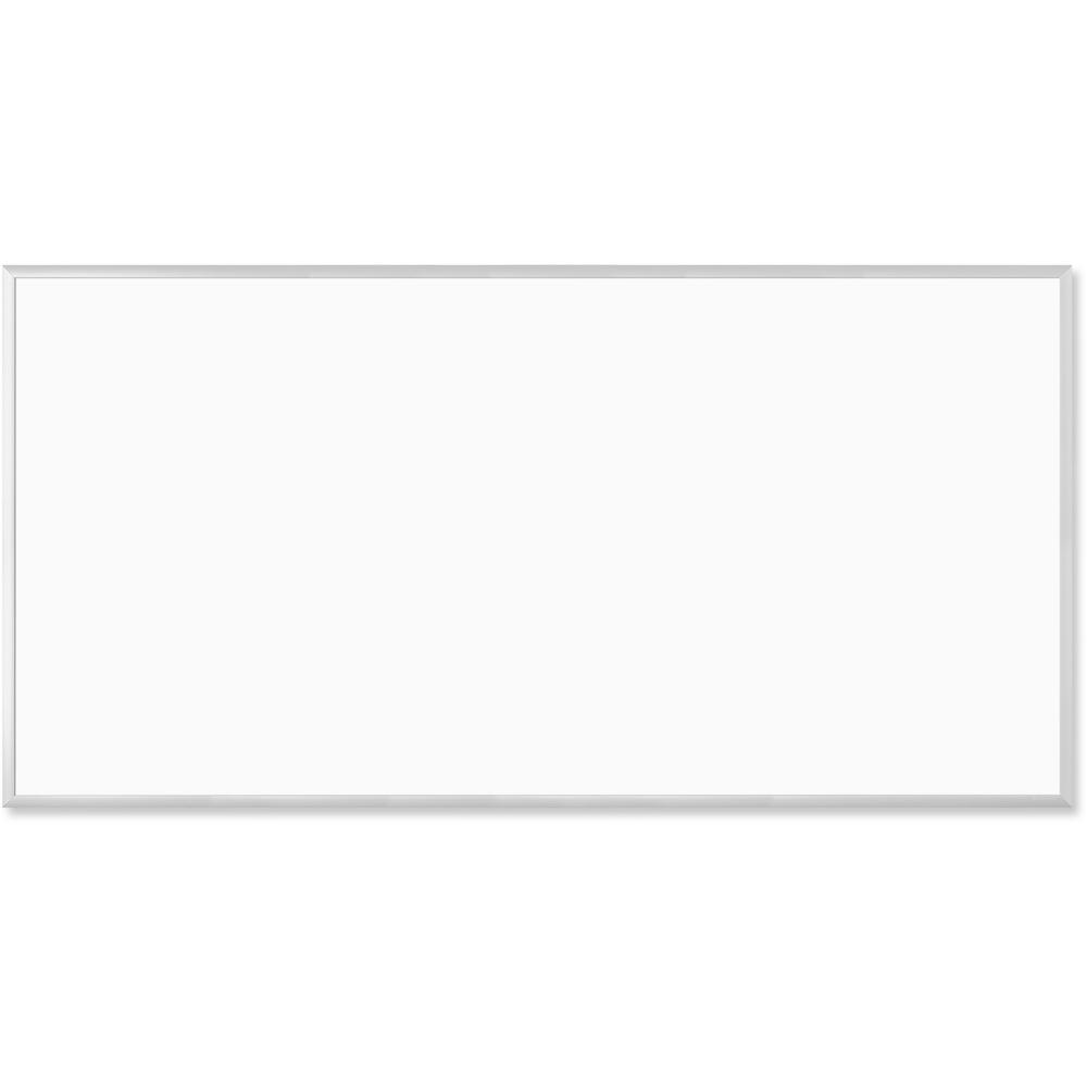U Brands Magnetic Dry Erase Board - 47" (3.9 ft) Width x 95" (7.9 ft) Height - White Painted Steel Surface - Silver Aluminum Frame - Rectangle - Horizontal/Vertical - Magnetic - 1 Each