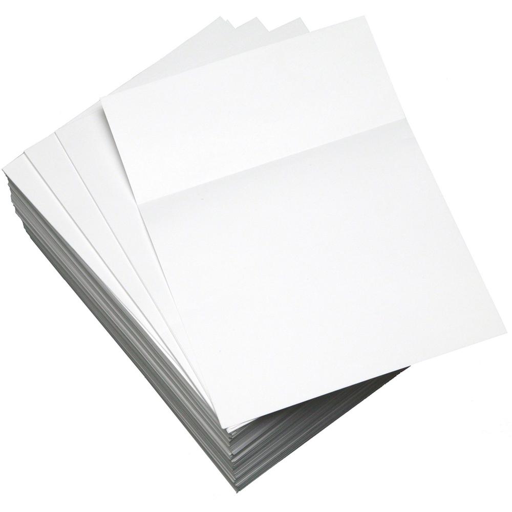 Lettermark Punched & Perforated Papers with Perforations 3-1/2" from the Bottom - White - 92 Brightness - Letter - 8 1/2" x 11" - 20 lb Basis Weight - 75 g/m² Grammage - Smooth - 2500 / Carton -