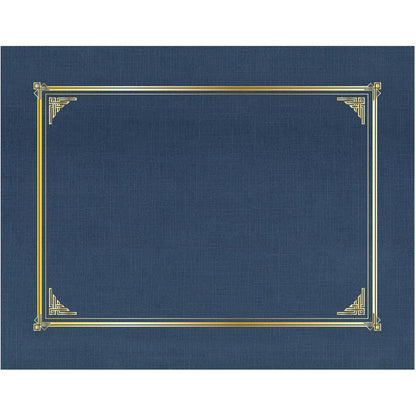 Geographics Classic Letter Recycled Presentation Cover - 8 1/2" x 11" - Card Stock, Linen - Navy Blue - 25 / Box