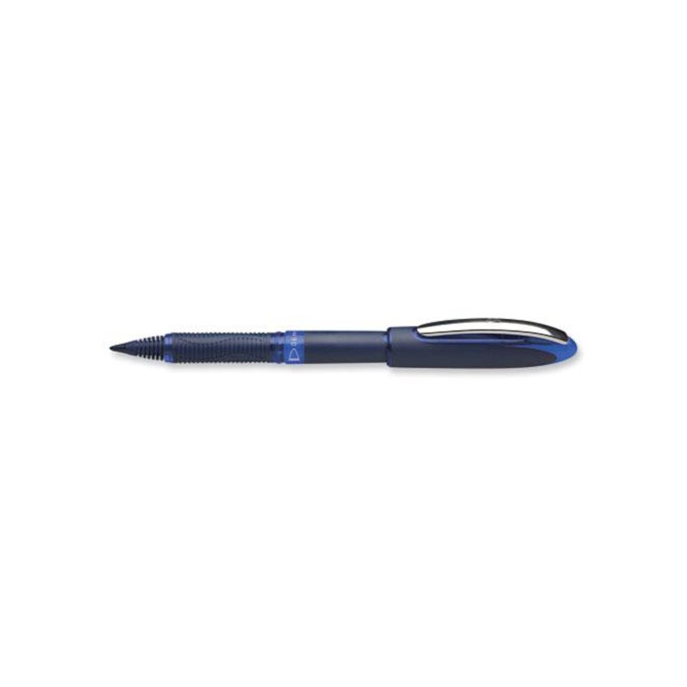 One Business Roller Ball Pen, Stick, Fine 0.6 mm, Blue Ink, Blue Barrel, 10/Box