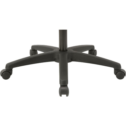 Lorell High-Back Bonded Leather Chair - Black Bonded Leather Seat - Black Bonded Leather Back - High Back - Armrest - 1 Each