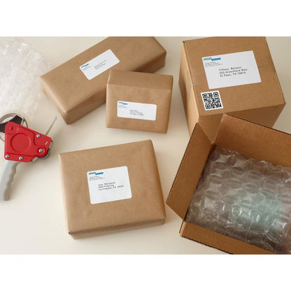 Avery&reg; TrueBlock Paper Receipt Shipping Labels - 5 1/16" Width x 7 5/8" Length - Permanent Adhesive - Rectangle - Inkjet - White - Paper - 1 / Sheet - 125 Total Sheets - 125 Total Label(s) - 5 / C