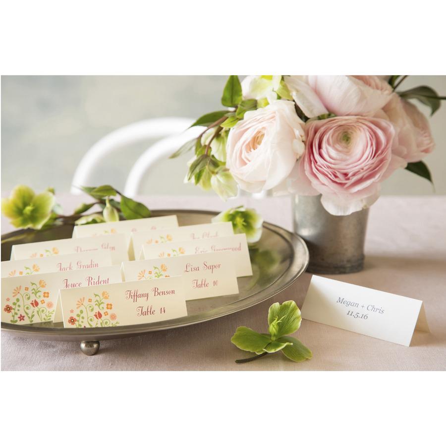 Avery&reg; Ivory Matte 2-sided Place Cards - 3.8" - 750/Carton - Ivory