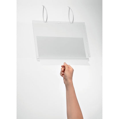 DURABLE Water-Resistant Document Pockets with Ties - 5 / Pack - 10.31" Holding Width x 13.39" Holding Height - Water Resistant, Residue-free, UV Resistant, Heat Resistant, Anti-glare, Anti-reflective,