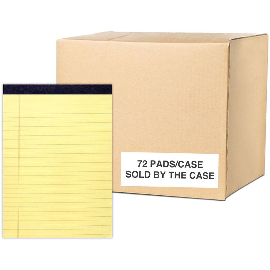 Roaring Spring Legal Pads - 50 Sheets - 100 Pages - Printed - Stapled/Tapebound - Both Side Ruling Surface - Double Line Red Margin - 15 lb Basis Weight - 56 g/m² Grammage - 11 3/4" x 8 1/2" - 0.