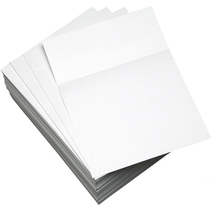 Lettermark Punched & Perforated Papers with Perforations 3-1/2" from the Bottom - White - 92 Brightness - Letter - 8 1/2" x 11" - 20 lb Basis Weight - 75 g/m² Grammage - Smooth - 2500 / Carton -