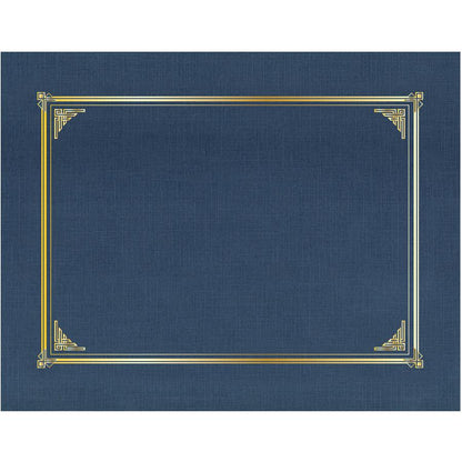 Geographics Classic Letter Recycled Presentation Cover - 8 1/2" x 11" - Card Stock, Linen - Navy Blue - 25 / Box