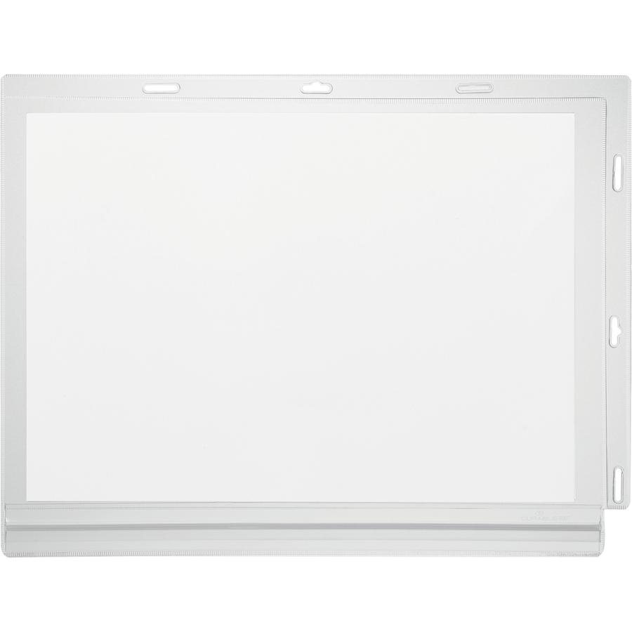 DURABLE Water-Resistant Document Pockets with Ties - 5 / Pack - 10.31" Holding Width x 13.39" Holding Height - Water Resistant, Residue-free, UV Resistant, Heat Resistant, Anti-glare, Anti-reflective,