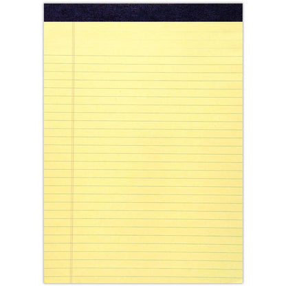 Roaring Spring Legal Pads - 50 Sheets - 100 Pages - Printed - Stapled/Tapebound - Both Side Ruling Surface - Double Line Red Margin - 15 lb Basis Weight - 56 g/m² Grammage - 11 3/4" x 8 1/2" - 0.