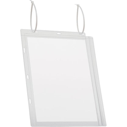 DURABLE Water-Resistant Document Pockets with Ties - 5 / Pack - 10.31" Holding Width x 13.39" Holding Height - Water Resistant, Residue-free, UV Resistant, Heat Resistant, Anti-glare, Anti-reflective,