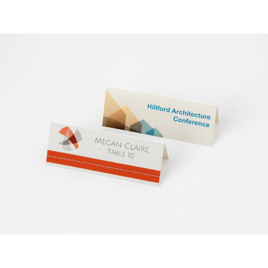 Avery&reg; Ivory Matte 2-sided Place Cards - 3.8" - 750/Carton - Ivory