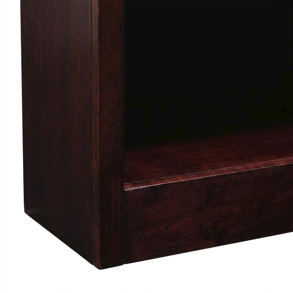 Cherry Finish Single Wide Bookcase with 6 Adjustable Shelves