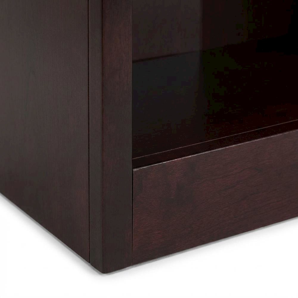 Cherry Finish Wall Storage with 6 Adjustable Shelves