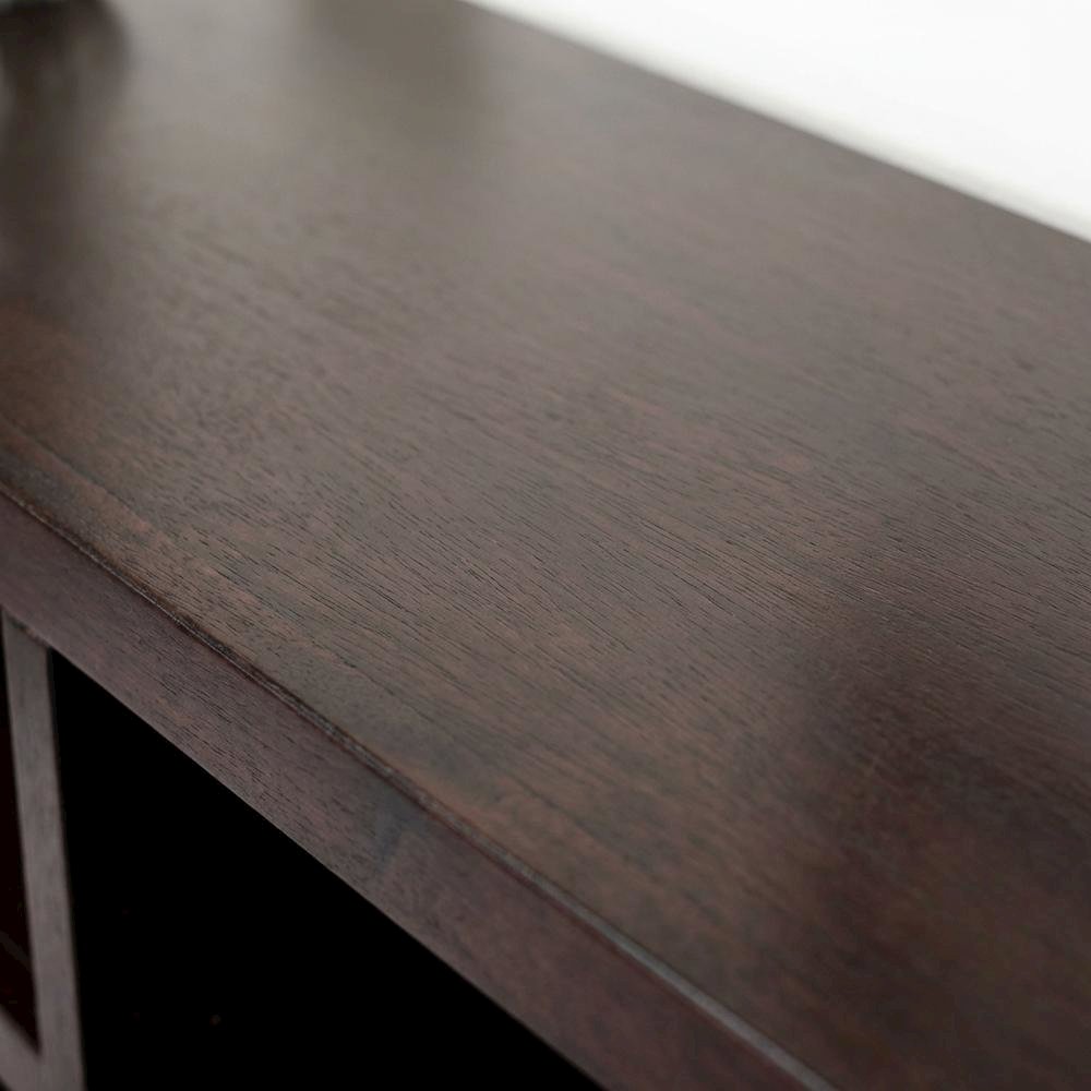 Cherry Finish Wall Storage with 6 Adjustable Shelves