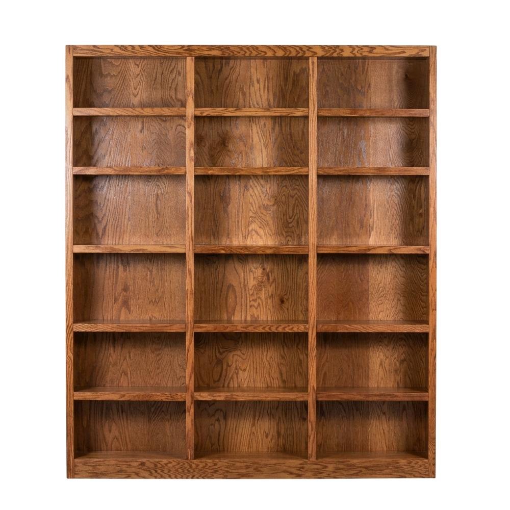 Dry Oak Wall Storage Unit with Adjustable Shelves and Durable Construction