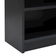 Espresso Wide Bookcase with 6 Shelves and Adjustable Storage Spaces
