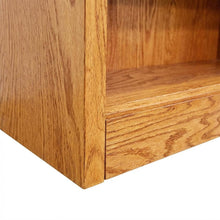 Wide Bookcase with 4 Shelves in Rustic Oak Finish for Organized Storage