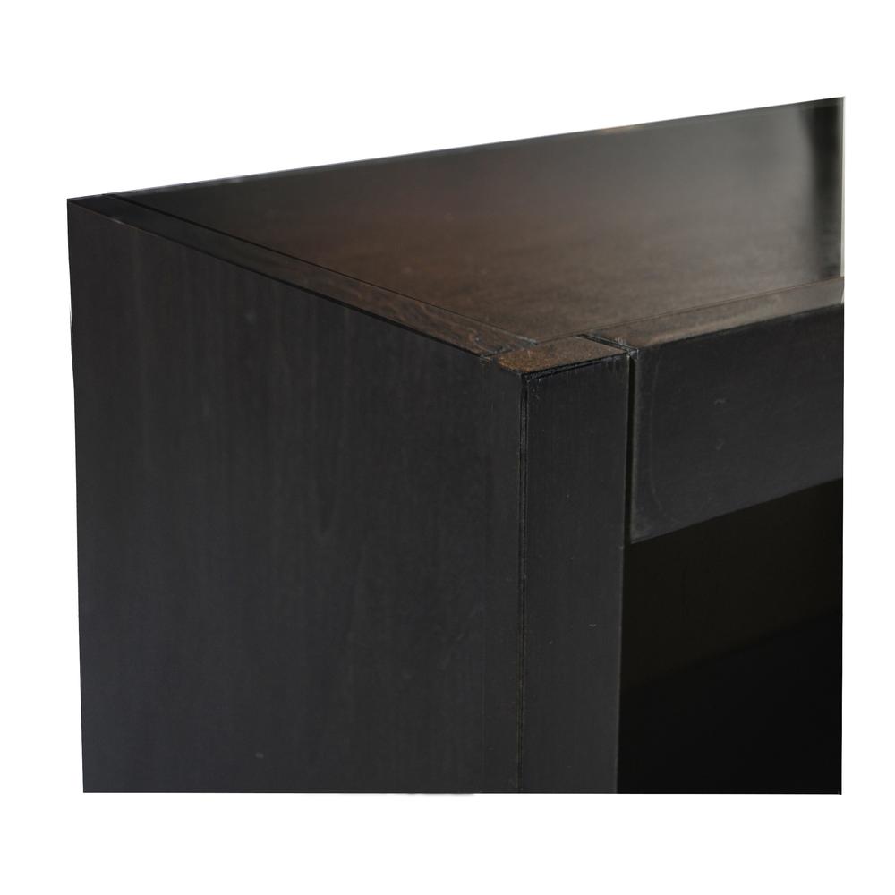 Concepts in Wood Single Wide Bookcase, 5 Shelves, Espresso Finish