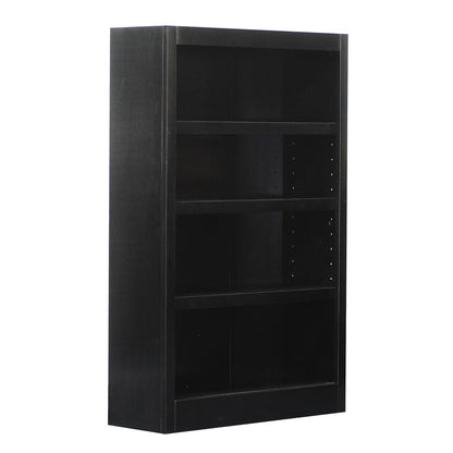 Concepts in Wood Single Wide Bookcase, 4 Shelves, Espresso Finish