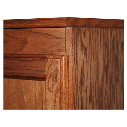 Concepts in Wood Multi-use Storage Cabinet, 4 Shelves, Dry Oak Finish