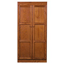 Concepts in Wood Multi-use Storage Cabinet, 4 Shelves, Dry Oak Finish