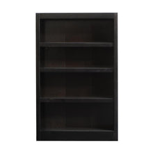 Concepts in Wood Single Wide Bookcase, 4 Shelves, Espresso Finish