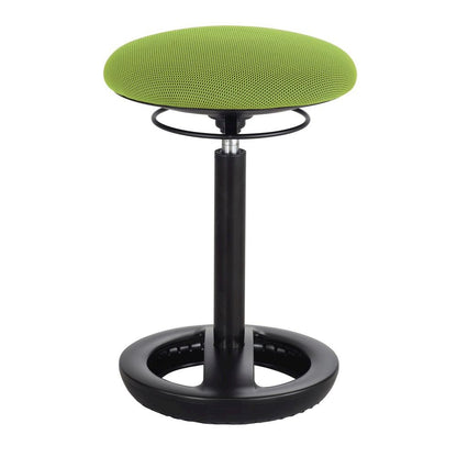Twixt Desk Height Ergonomic Stool, 22.5" Seat Height, Supports up to 250 lbs., Green Seat/Green Back, Black Base