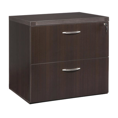 Aberdeen Series Freestanding Lateral File, 36w x 24d x 29½h, Mocha