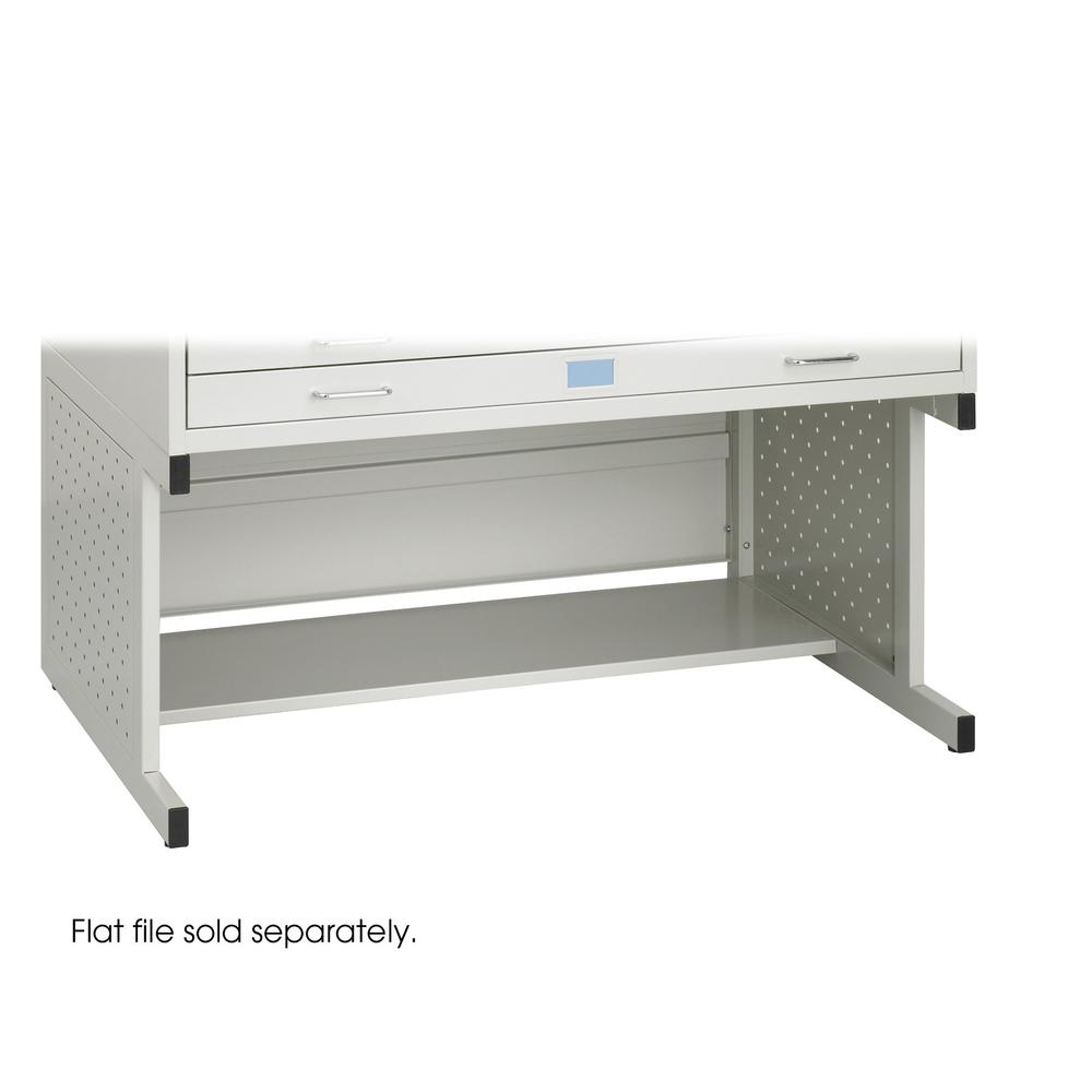 Facil Flat File High Base-Medium Light Gray