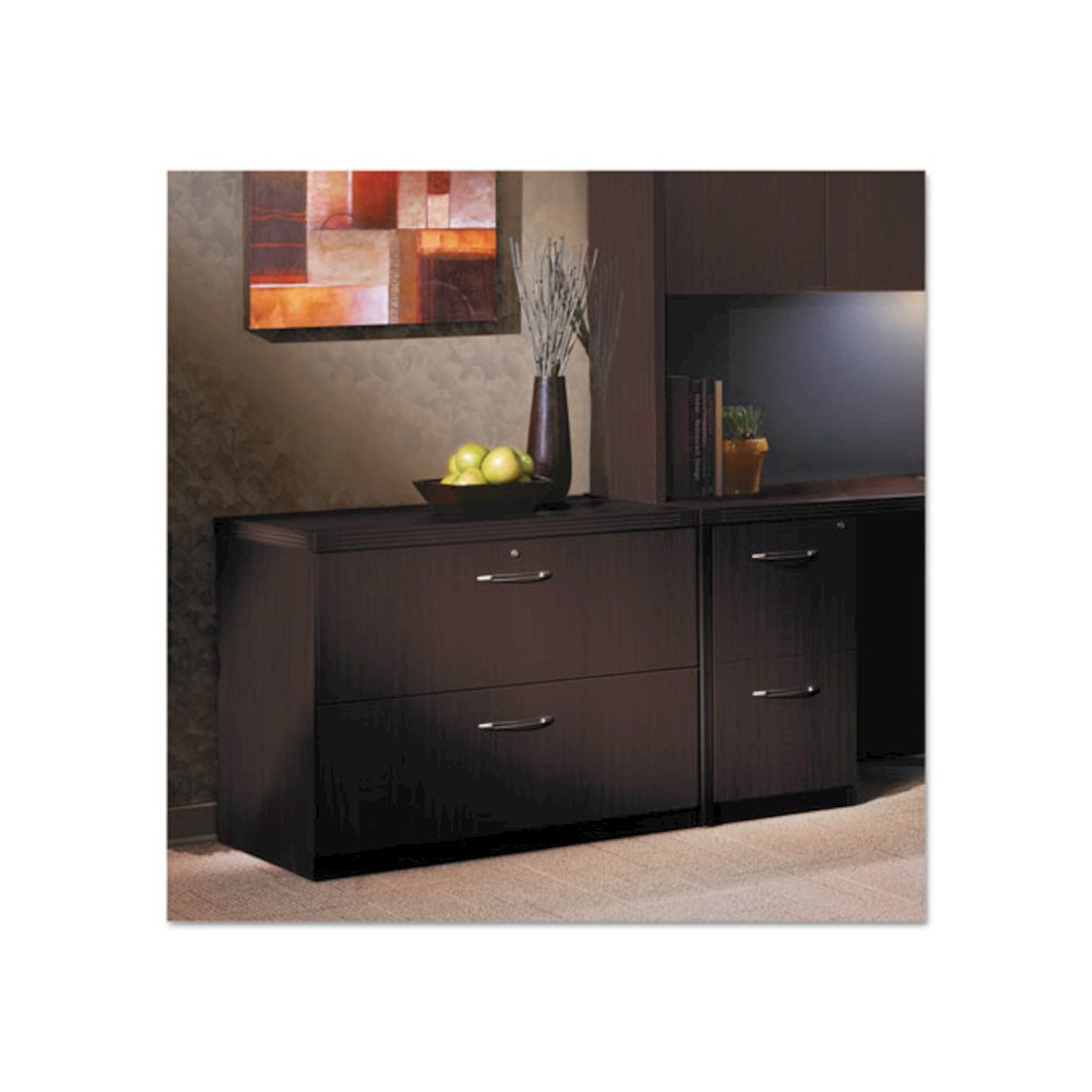 Aberdeen Series Freestanding Lateral File, 36w x 24d x 29½h, Mocha
