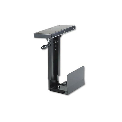 Ergo-Comfort Swivel-Mount Under CPU Stand, 9w x 13.5d x 17.5h, Black