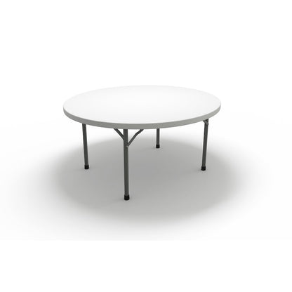72" Round Table, White