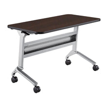 24 x 48" Rectangular Training Table, LPL, Mocha