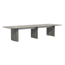 14' Conference Table, Gray Steel