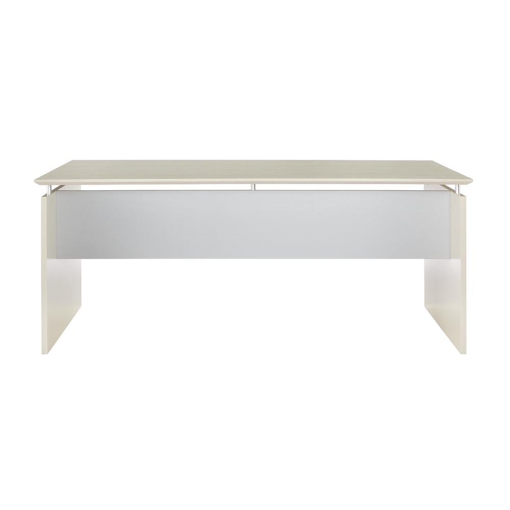63" Rectangle Straight Desk, Textured Sea Salt