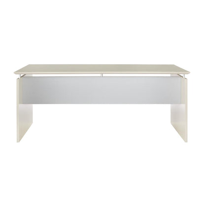 63" Rectangle Straight Desk, Textured Sea Salt